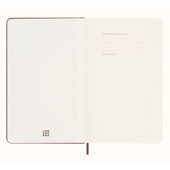 NWT Moleskine Silk Notebook Large, ruled, hard cover, with gift box, Bordeaux - Picture 6 of 7